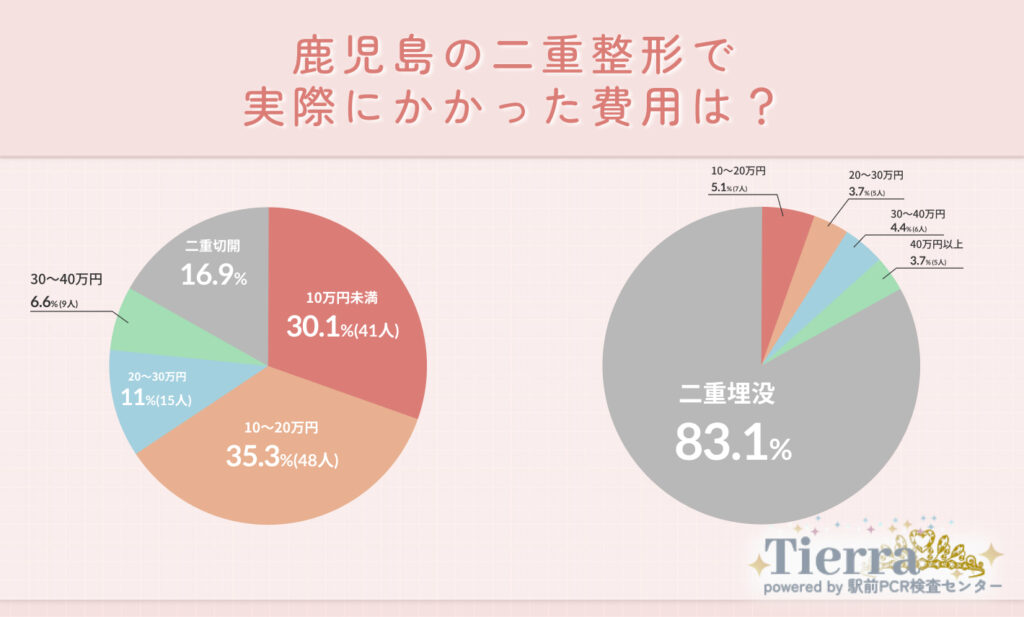 Q2.鹿児島の二重整形で実際にかかった費用は?