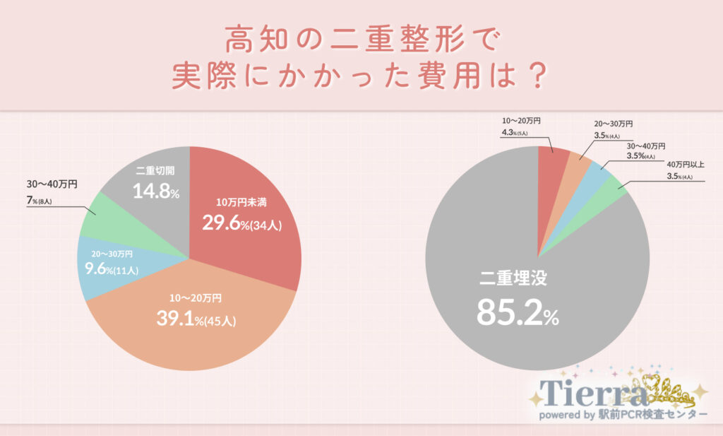 Q2.高知の二重整形で実際にかかった費用は?