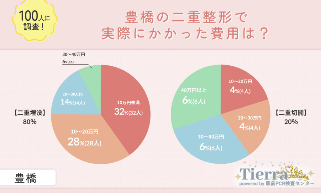 豊橋の二重整形で実際にかかった費用は?