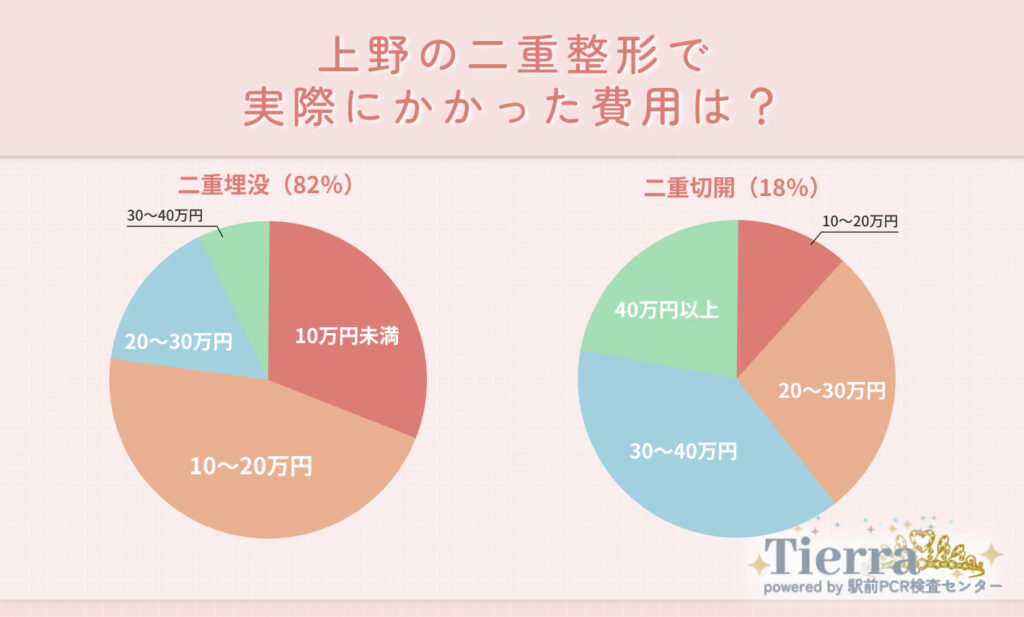 上野の二重整形で実際にかかった費用は?