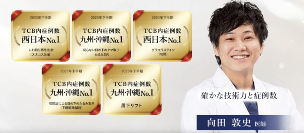 TCB 東京中央美容外科 福岡博多院の向田敦史先生